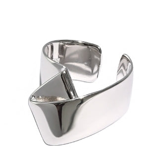 Geometry  Folds Fashion 925 Sterling Silver Adjustable Ring